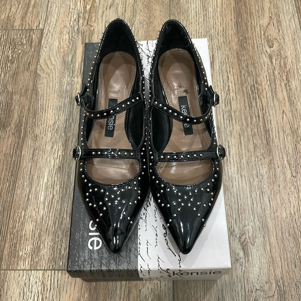 Kenzie patent bow stud Maryjane